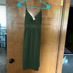 Hunter green summer dress